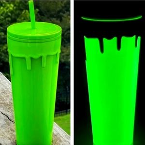 Glow in the Dark Slimer Tumbler. New in box.